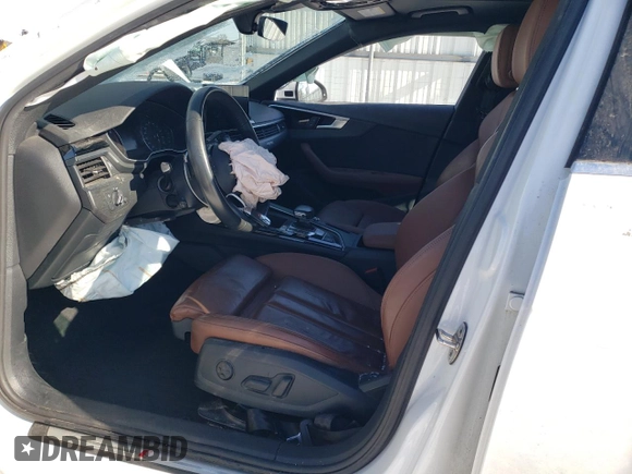2020 Audi A4 Premium with VIN WAUDNAF45LN014208, listed as a Copart auction lot 89218695 with Not provided miles and Salvage title. Bid and sale history available at DreamBid. Image 7.
