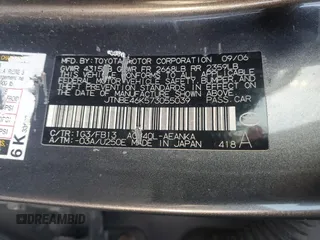 2007 Toyota Camry CE with VIN JTNBE46K573055039, listed as a Copart auction lot 49832435 with Not Provided miles and Clean Title. Bid and sale history available at carsss.com. Image 13.