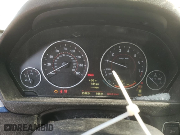 2014 BMW 3 Series 335i with VIN WBA3A9G52ENS65462, listed as a Copart auction lot 86523644 with 158,824 mi miles and Salvage Title. Bid and sale history available at carsss.com. Image 9.