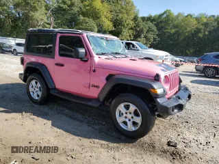 2021 Jeep Wrangler Willys with VIN 1C4HJXAG6MW651740, listed as a Copart auction lot 75310184 with 39,608 mi miles and Salvage title. Bid and sale history available at DreamBid. Image 4.