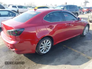 2009 Lexus IS 250 with VIN JTHBK262X95099772, listed as a IAAI auction lot 41625820 with 86,807 mi miles. Bid and sale history available at carsss.com. Image 4.