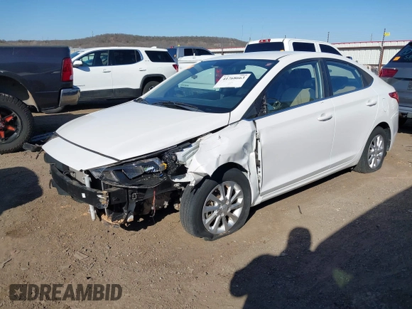 2019 Hyundai Accent SE with VIN 3KPC24A38KE068774, listed as a IAAI auction lot 41768663 with 17,916 mi miles. Bid and sale history available at carsss.com. Image 2.