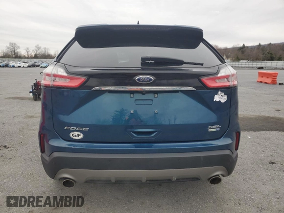 2020 Ford Edge SEL with VIN 2FMPK4J90LBB26693, listed as a Copart auction lot 51608725 with 69,324 mi miles and Salvage Title. Bid and sale history available at carsss.com. Image 6.