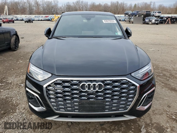 2023 Audi Q5 Sportback S line Premium Plus with VIN WA15AAFY2P2069934, listed as a Copart auction lot 83076934 with Not provided miles and Salvage title. Bid and sale history available at DreamBid. Image 5.