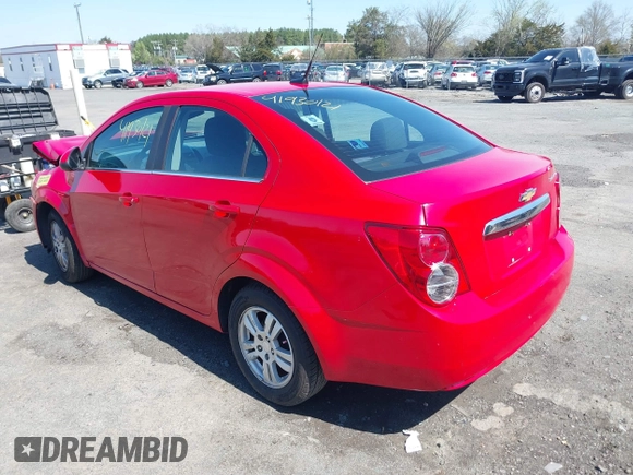 2013 Chevrolet Sonic LT with VIN 1G1JC5SH4D4169926, listed as a IAAI auction lot 41930121 with 105,351 mi miles and . Bid and sale history available at DreamBid. Image 3.