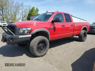2008 Dodge Ram 2500 SLT with VIN 3D7KS28A78G173944, listed as a Copart auction lot 54681075 with 202,475 mi miles and Salvage Title. Bid and sale history available at carsss.com. Image 1.