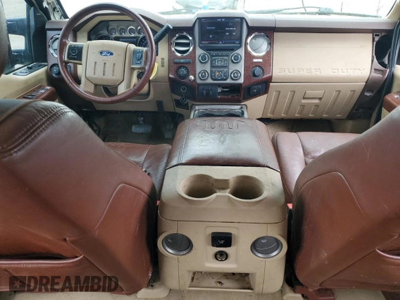 2013 Ford F-250 XL with VIN 1FT7W2BT0DEA61387, listed as a Copart auction lot 53798935 with 156,392 mi miles and Salvage title. Bid and sale history available at DreamBid. Image 8.