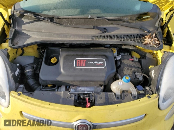 2014 FIAT 500L Trekking with VIN ZFBCFADH5EZ009882, listed as a Copart auction lot 41487155 with 55,122 mi miles and Salvage Title. Bid and sale history available at DreamBid. Image 11.