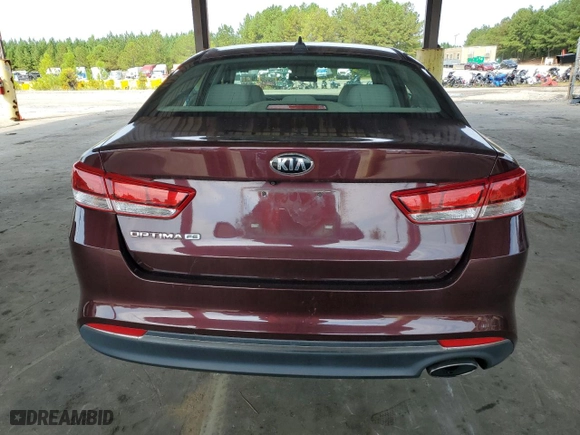 2016 Kia Optima LX with VIN 5XXGT4L36GG108540, listed as a Copart auction lot 72884284 with 127,020 mi miles and Salvage Title. Bid and sale history available at carsss.com. Image 6.