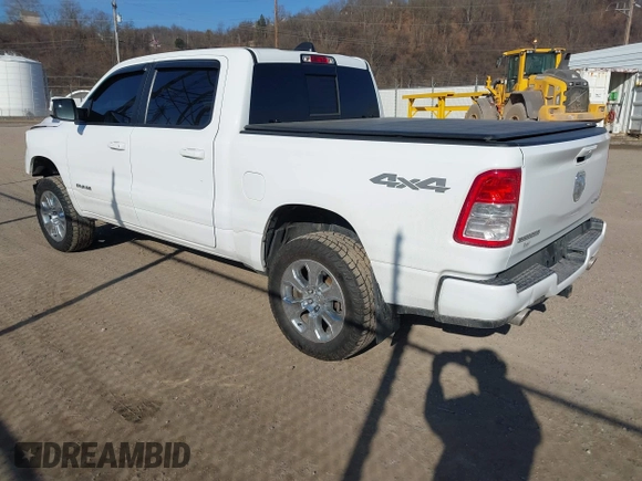 2019 Ram 1500 Big Horn/Lone Star with VIN 1C6SRFFT5KN766371, listed as a IAAI auction lot 41764151 with 93,327 mi miles. Bid and sale history available at carsss.com. Image 3.