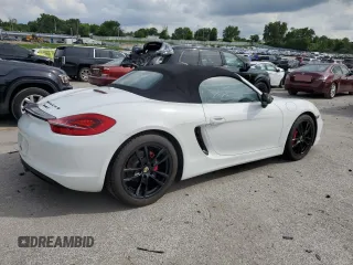 2014 Porsche Boxster S with VIN WP0CB2A85ES140936, listed as a Copart auction lot 60685185 with 64,359 mi miles and Salvage title. Bid and sale history available at DreamBid. Image 3.