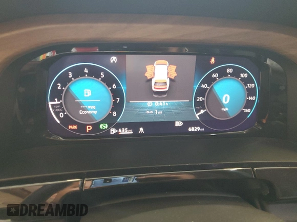 2025 Volkswagen Atlas SE with VIN 1V2WR2CA7SC503945, listed as a Copart auction lot 56392675 with 6,829 mi miles and Clean title. Bid and sale history available at DreamBid. Image 9.