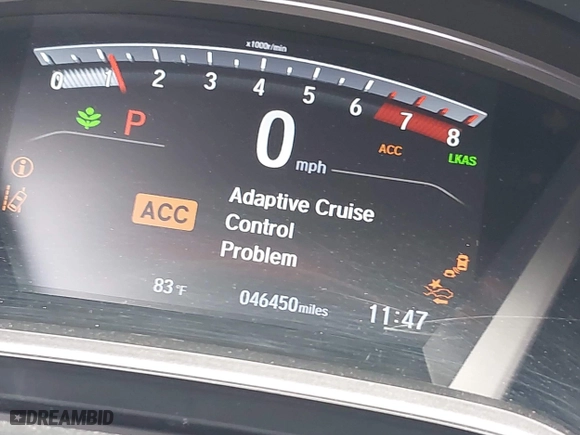 2019 Honda CR-V EX with VIN 2HKRW2H56KH674662, listed as a IAAI auction lot 41905271 with 46,450 mi miles. Bid and sale history available at carsss.com. Image 15.