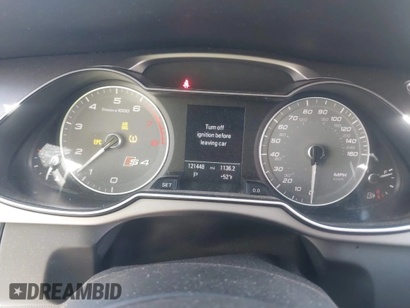 2014 Audi S4 Premium Plus with VIN WAUBGAFL9EA089416, listed as a IAAI auction lot 41879427 with 121,448 mi miles. Bid and sale history available at carsss.com. Image 7.