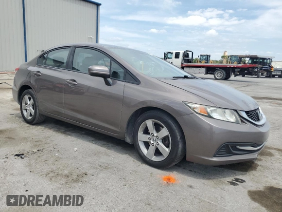 2015 Honda Civic LX with VIN 19XFB2F58FE034450, listed as a Copart auction lot 54475435 with 162,242 mi miles and Salvage Title. Bid and sale history available at carsss.com. Image 4.