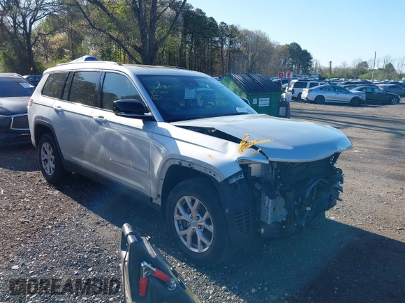 2021 Jeep Grand Cherokee Limited with VIN 1C4RJKBG1M8109598, listed as a IAAI auction lot 42084595 with 28,254 mi miles and . Bid and sale history available at DreamBid. Image 1.