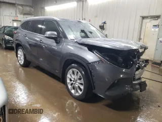 2021 Toyota Highlander Hybrid Limited with VIN 5TDXBRCH0MS522418, listed as a Copart auction lot 44133135 with 94,124 mi miles and Salvage title. Bid and sale history available at DreamBid. Image 4.