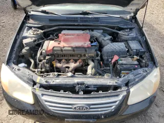 2008 Kia Spectra with VIN KNAFE161885010269, listed as a Copart auction lot 51712965 with 0 mi miles and Salvage Title. Bid and sale history available at carsss.com. Image 11.