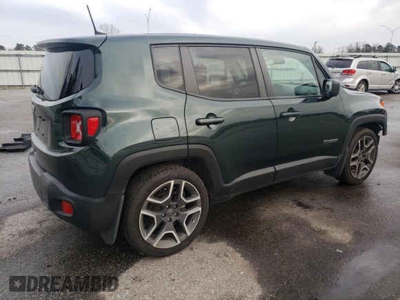 2021 Jeep Renegade Jeepster with VIN ZACNJCAB4MPM41650, listed as a Copart auction lot 44579155 with 35,079 mi miles and Salvage title. Bid and sale history available at DreamBid. Image 3.