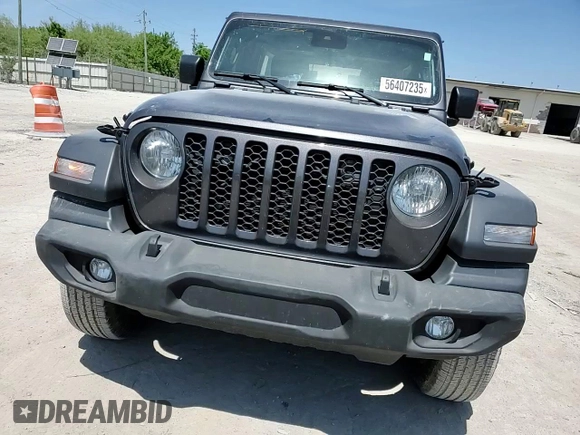 2024 Jeep Wrangler Sport S with VIN 1C4PJXDN4RW102311, listed as a Copart auction lot 56407235 with 23,851 mi miles and Salvage title. Bid and sale history available at DreamBid. Image 14.
