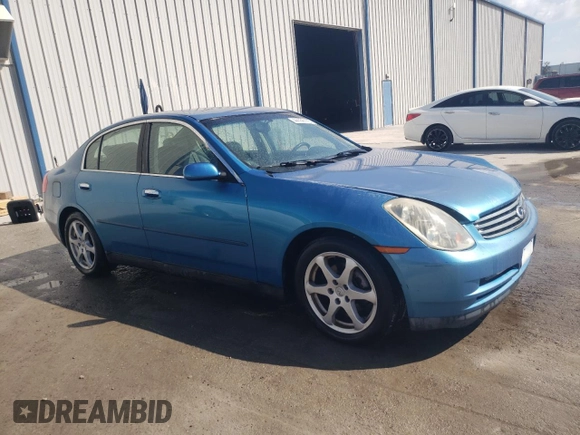 2003 Infiniti G35 w/Leather with VIN JNKCV51E23M302441, listed as a Copart auction lot 44156175 with 173,387 mi miles and Salvage Title. Bid and sale history available at carsss.com. Image 4.