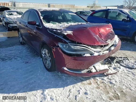2015 Chrysler 200 Limited with VIN 1C3CCCAB2FN577926, listed as a Copart auction lot 41572425 with 172,950 mi miles and Salvage Title. Bid and sale history available at carsss.com. Image 11.