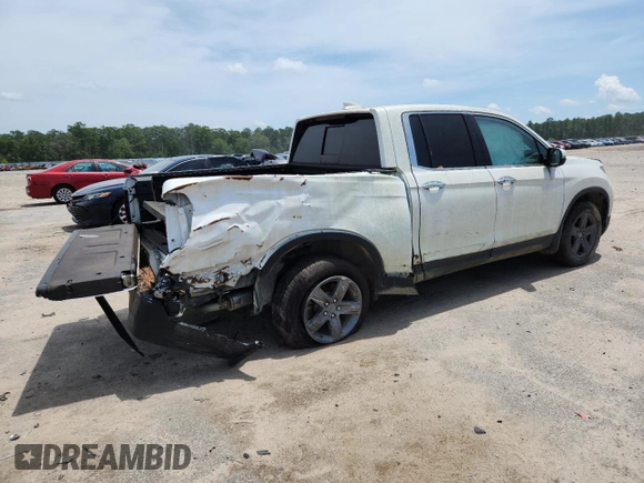 2021 Honda Ridgeline RTL-E with VIN 5FPYK3F71MB021439, listed as a Copart auction lot 67190935 with Not provided miles and Clean title. Bid and sale history available at DreamBid. Image 3.