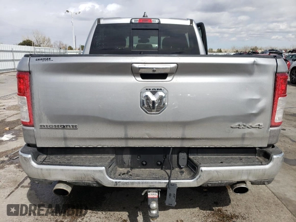 2019 Ram 1500 Big Horn/Lone Star with VIN 1C6SRFFT3KN540734, listed as a Copart auction lot 49531545 with 81,230 mi miles and Salvage Title. Bid and sale history available at carsss.com. Image 6.
