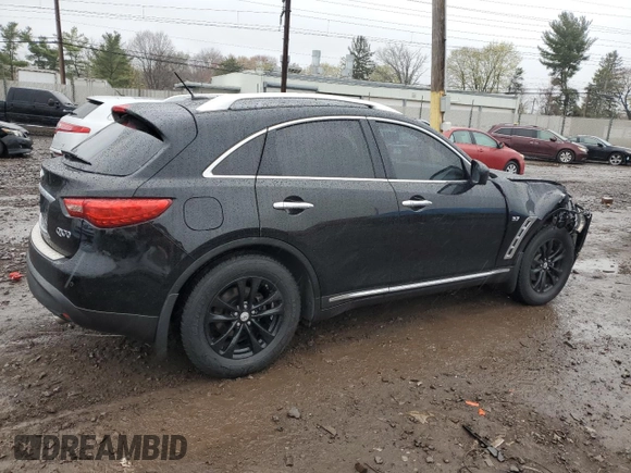 2014 Infiniti QX70 с VIN JN8CS1MWXEM412233, выставлен на аукционе Copart как лот 52859325 с пробегом 109 121 миль миль и Списание • Salvage title. История ставок и продаж доступна на DreamBid. Изображение 3.