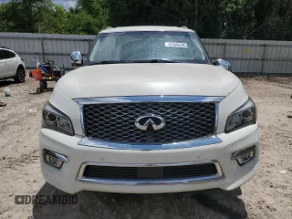 2016 Infiniti QX80 with VIN JN8AZ2NC0G9400613, listed as a Copart auction lot 61346795 with 129,753 mi miles and Clean title. Bid and sale history available at DreamBid. Image 5.