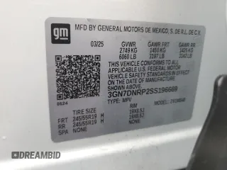 2025 Chevrolet Equinox EV LT2 w/PDE z VIN 3GN7DNRP2SS196669, wystawiony jako Copart lot #58820755 z przebiegiem 2 532 mil mil oraz Czysty tytuł • Clean title. Historia ofert i sprzedaży dostępna na DreamBid. Obrazek 13.