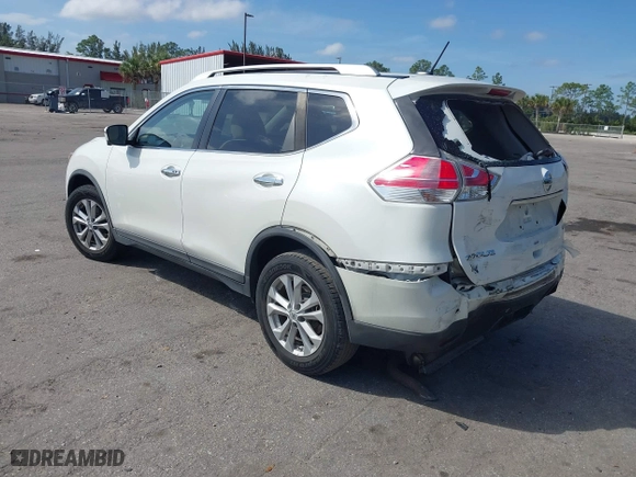 2016 Nissan Rogue S with VIN KNMAT2MV7GP618804, listed as a IAAI auction lot 41634599 with 123,859 mi miles. Bid and sale history available at carsss.com. Image 3.
