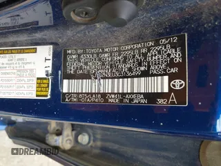 2012 Toyota Prius Two with VIN JTDZN3EU3C3136499, listed as a IAAI auction lot 42210448 with 222,682 mi miles and . Bid and sale history available at DreamBid. Image 9.