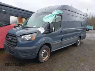 2020 Ford Transit Cargo with VIN 1FTBR3X82LKB27322, listed as a IAAI auction lot 38454284 with 30,816 mi miles. Bid and sale history available at carsss.com. Image 2.