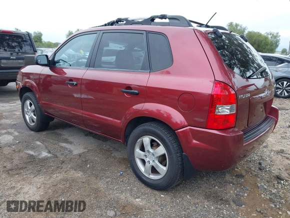 2006 Hyundai Tucson GL with VIN KM8JM12BX6U431424, listed as a IAAI auction lot 41769787 with 125,218 mi miles. Bid and sale history available at carsss.com. Image 3.