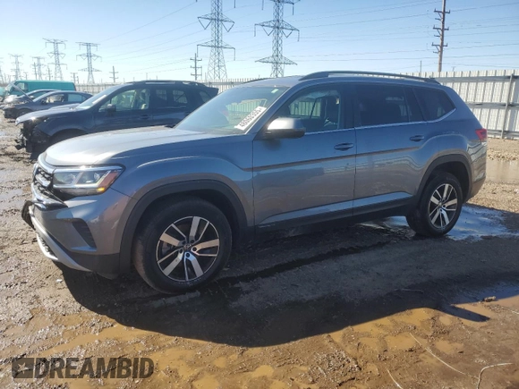 2022 Volkswagen Atlas SE with VIN 1V2LP2CAXNC515083, listed as a Copart auction lot 48060355 with 74,719 mi miles and Salvage title. Bid and sale history available at DreamBid. Image 1.