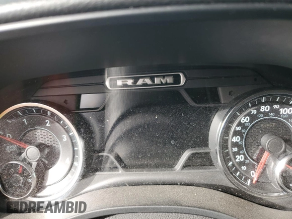 2020 Ram 1500 Big Horn with VIN 1C6SRFFM6LN201007, listed as a Copart auction lot 46459055 with 0 mi miles and Salvage Title. Bid and sale history available at carsss.com. Image 9.