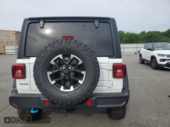 2025 Jeep Wrangler Rubicon z VIN 1C4RJXR66SW602471, wystawiony jako Copart lot #58302595 z przebiegiem 297 mil mil oraz Czysty tytuł • Clean title. Historia ofert i sprzedaży dostępna na DreamBid. Obrazek 6.