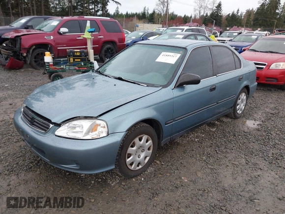 2000 Honda Civic LX with VIN 1HGEJ6677YL000793, listed as a IAAI auction lot 41889317 with 184,766 mi miles. Bid and sale history available at carsss.com. Image 2.