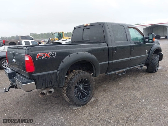 2015 Ford Super Duty F-250 SRW Lariat with VIN 1FT7W2BT7FED63648, listed as a IAAI auction lot 41988979 with 112,493 mi miles. Bid and sale history available at carsss.com. Image 4.