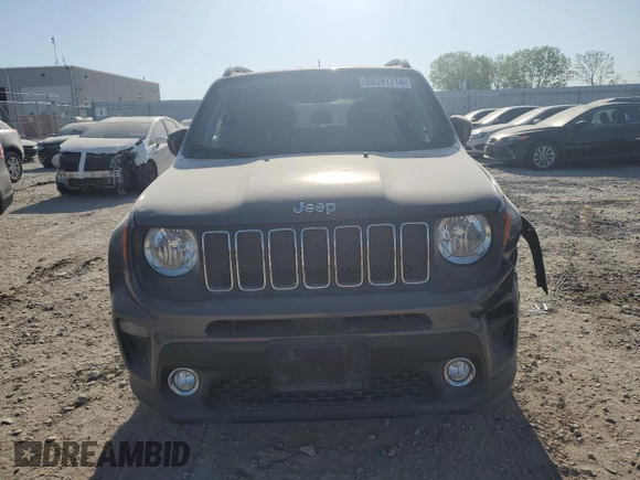 2019 Jeep Renegade Latitude z VIN ZACNJBBB1KPK06127, wystawiony jako Copart lot #85591714 z przebiegiem 54 526 mil mil oraz Szkoda całkowita • Salvage title. Historia ofert i sprzedaży dostępna na DreamBid. Obrazek 5.