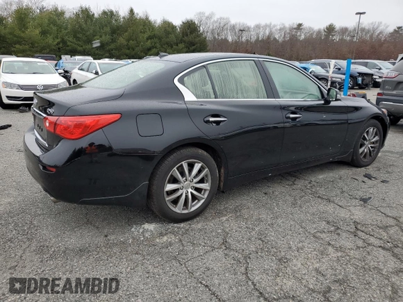 2017 Infiniti Q50 3.0t Sport with VIN JN1EV7ARXHM830246, listed as a Copart auction lot 85226954 with 0 mi miles and Salvage Title. Bid and sale history available at carsss.com. Image 3.