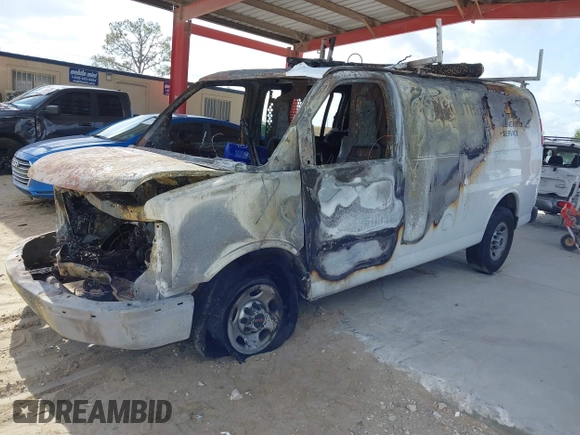 2018 GMC Savana Cargo with VIN 1GTW7AFP2J1312610, listed as a IAAI auction lot 42076819 with Not Provided miles and . Bid and sale history available at DreamBid. Image 2.