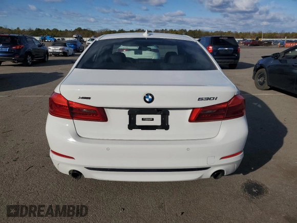 2020 BMW 5 Series 530i xDrive with VIN WBAJR7C09LCE07428, listed as a Copart auction lot 44449835 with 57,440 mi miles and Salvage title. Bid and sale history available at DreamBid. Image 6.