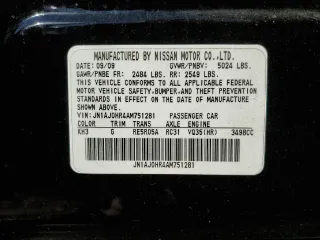 2010 Infiniti EX Journey with VIN JN1AJ0HR4AM751281, listed as a Copart auction lot 77455904 with 154,167 mi miles and Salvage Title. Bid and sale history available at DreamBid. Image 13.