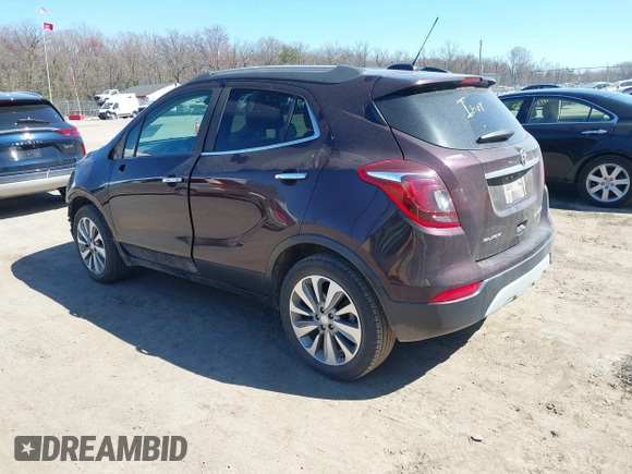 2018 Buick Encore Preferred with VIN KL4CJASB9JB682147, listed as a IAAI auction lot 41903115 with 57,897 mi miles and . Bid and sale history available at carsss.com. Image 3.
