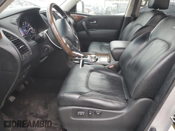 2011 Infiniti QX56 7-passenger with VIN JN8AZ2NE7B9006116, listed as a Copart auction lot 83417134 with 136,200 mi miles and Clean Title. Bid and sale history available at carsss.com. Image 7.