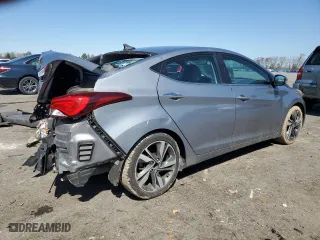2015 Hyundai Elantra Limited with VIN KMHDH4AE7FU448597, listed as a Copart auction lot 51465445 with 134,500 mi miles and Salvage Title. Bid and sale history available at carsss.com. Image 3.