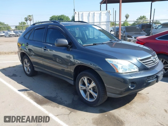 2006 Lexus RX 400h with VIN JTJHW31U560009707, listed as a IAAI auction lot 42148672 with 198,569 mi miles and . Bid and sale history available at DreamBid. Image 1.