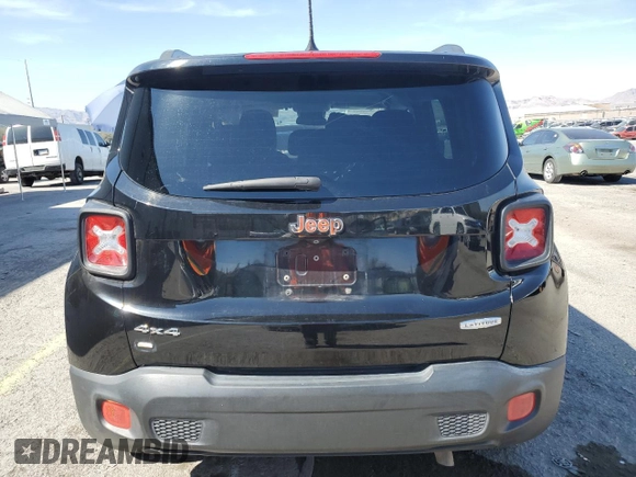 2017 Jeep Renegade Latitude with VIN ZACCJBBB8HPG57686, listed as a Copart auction lot 53922045 with 63,907 mi miles and Salvage title. Bid and sale history available at DreamBid. Image 6.